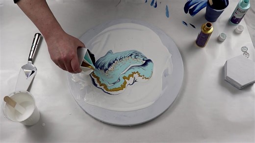 Split Cup Acrylic Pour! Awesome Fluid Art Pour Technique