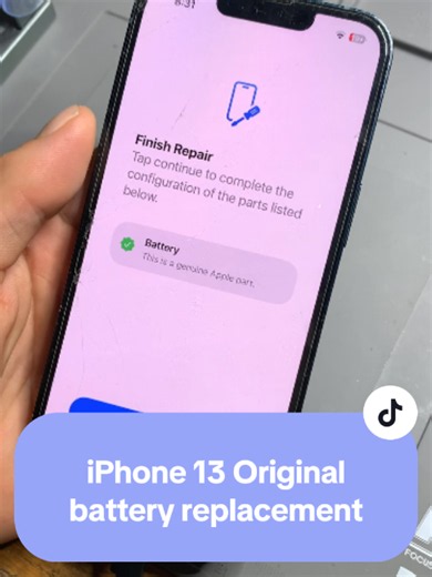 iPhone 13 battery replacement with Apple original ServicePack battery