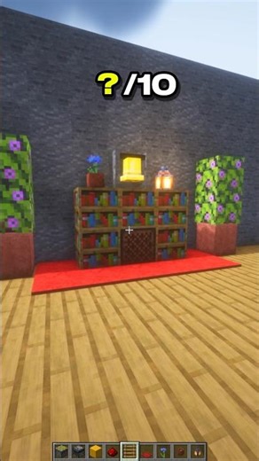 How to Make a Hidden Entrance in Minecraft – Redstone Door | CupSapling #minecraft #redstone #shorts