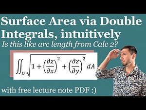 How to Find Surface Area with Double Integrals - Calc 3 / Multivariable Calculus Lesson & Examples