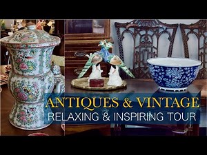 Antique Vintage & Luxury Design Shop Walking Tour! Classic Elegant Interior Decor Ideas French Home+
