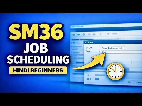SM36 Background Job Scheduling in SAP Basis | Hindi Beginners