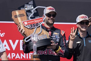 Red Bull car wins in the NASCAR  including SVG’s Sonoma triumph
