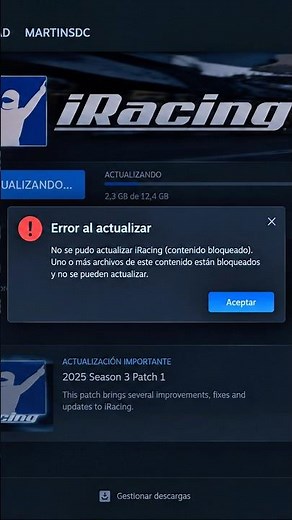 How to Fix iRacing Update Errors #iracing #updateerror #steam