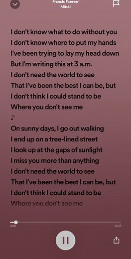 Francis Forever Marceline Lyrics Video