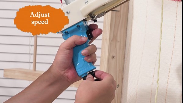 BESGEER Carpet Tufting Gun Starter Kit - Rug-Maker-Machine-Starter-Kit,2 in 1-Cut-Loop-Tufting-Gun, Electric-Rug-Making-Kit for Beginners (Blue 5cm Pile)