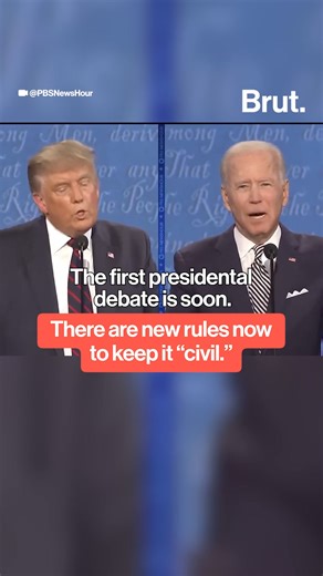 3.8K views · 32 reactions | The first US presidential debate is on June 27th … and this time there are new rules to keep it “civil.” | Brut | Facebook