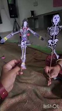 Paper Skeleton Craft #viral #tiktokeffects