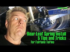Rear Leaf Spring Suspension 5 tips for Installation Episode 68 Manic Mechanic