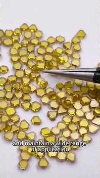 yellow single crystal lab grown diamonds hpht 3mm - 6mm for milling tools