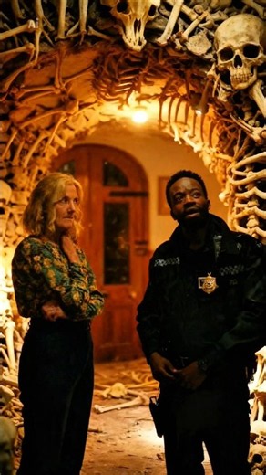 NO, she's definitely HIDING something🥴 "The Little Bone Lodge" (2023) #horror #crime #movies