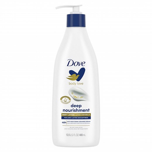 Dove Body Love Intense Care Non Greasy Body Lotion Cream Oil, 13.5 fl oz
