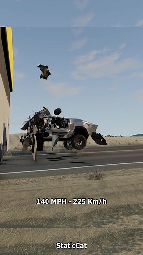Tesla Cybertruck Crash Test #crashtest #teslacybertruck | Crash Test
