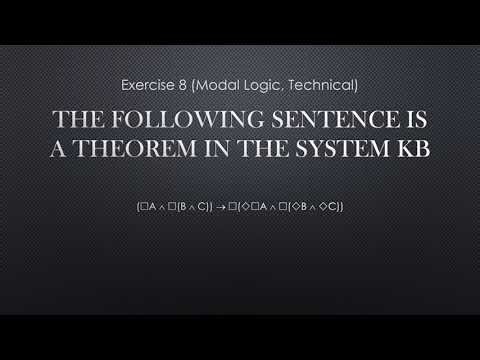 Exercise 8 Modal Logic Technical