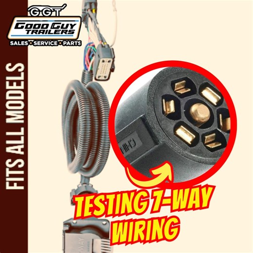 Test your 7-way trailer wiring in just 2 minutes ⚡🚚 Save time, avoid electrical issues, and keep your lights, brakes, and signals working safely on the road. Follow this quick step-by-step guide from Good Guy Trailers. #GoodGuyTrailers #TrailerTips #TrailerElectrical #7WayWiring #TrailerMaintenance #TrailerLife #UtilityTrailers #TrailerRepair #TrailerSafety #GGT #956Trailers #956Life #956Texas #RGV #956Business #TruckLife #HaulingLife | Good Guy Trailers