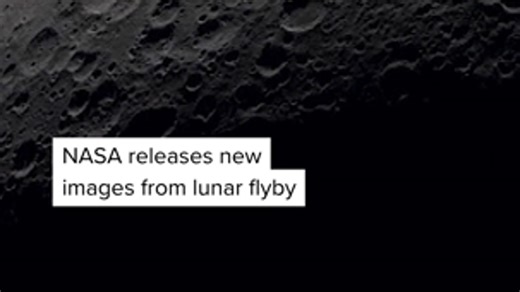 NASA releases new images from historic lunar flyby