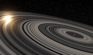 Ring System Around J1407b is Roughly 200 Times Larger Than Saturn’s Rings