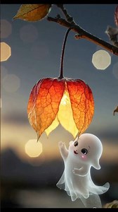 Magical Ghost & Glowing Flower Animation ✨🍂 | Fireflies Macro Cinematic Short