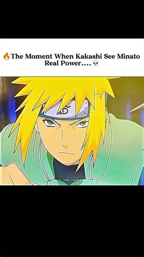 The Moment When Kakashi See Minato Real Power.💀🔥💯 #animeshorts #naruto #shorts