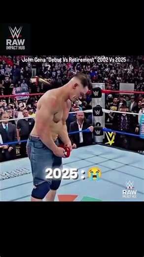 John Cena 2002 Debut 2025 Retirement 🥹💀☠️ #wwe #johncena