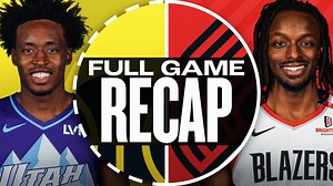 Game Recap: Trail Blazers 124, Jazz 86