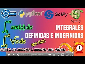 🐍Integrales definidas: Scipy, Sympy | Integrales indefinidas o simbólicas: Sympy | Python