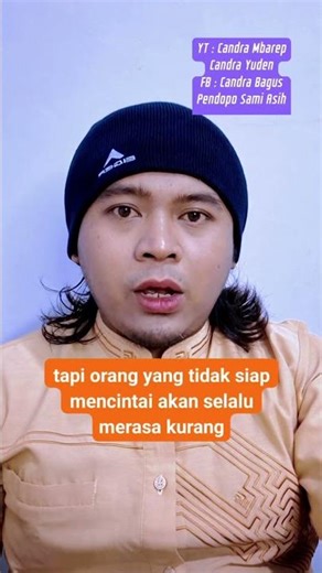 It's not you who is lacking, it's him who is not ready