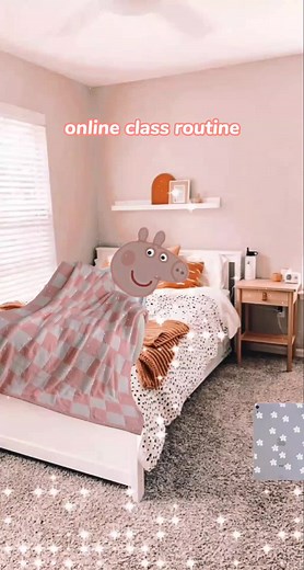 Online Class Routine - Preppy Aesthetic Peppa Pig Challenge