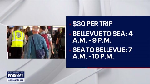 New Sea-Tac Airport shuttle offers service to, from Bellevue