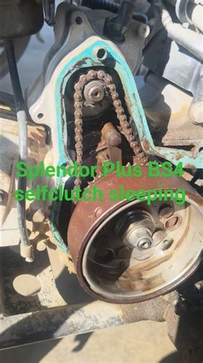 Splendor Plus BS4 starter clutch slipping Apna auto service#bike #splendor #shorts #comedy 🏍️💯✅👍