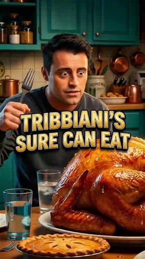 Joey eating a whole turkey : Best thanksgiving episode ever? #funny #friends #shorts #comedy #joey