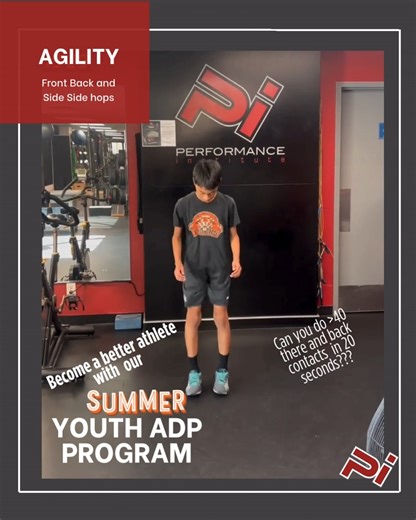  MOVE LIKE AN ATHLETE  Front-Back & Side-to-Side Hops ➕ Inside Leg...