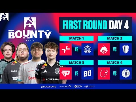 BLAST Bounty Malta, Round 1, Day 4 - PARI vs ENCE, Spirit vs Sinners, paiN vs BB, FURIA vs 9INE