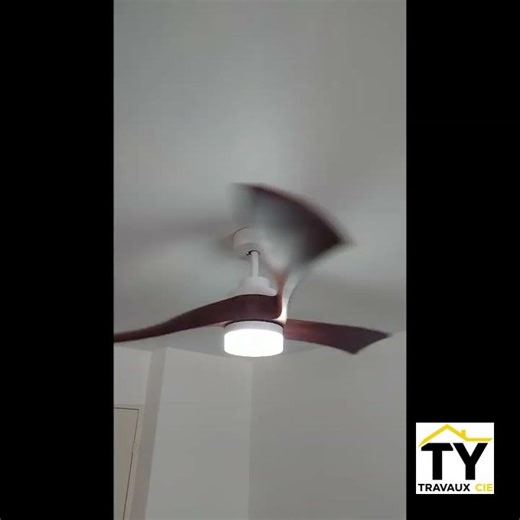 Pose de ventilateur de plafond à Vannes (56) | Ty Travaux & Cie #ArtisanVannes #Bricolage56 #Vannes