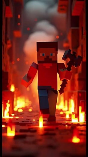 NEVER TRUST LAVA FALLS! 😂🔥 | Minecraft Funny Fails #Shorts”.