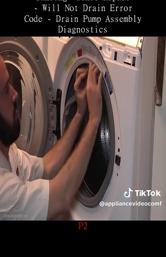 Samsung Washer Repair - Will Not Drain Error Code - Drain Pump Assembly Diagnostics P2
