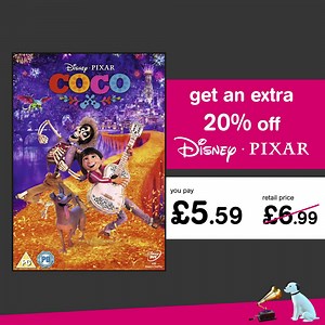 2.2K views · 23 reactions | THIS WEEKEND ONLY: Get 20% off all Disney Pixar movies on DVD, Blu-ray & 3D in-store! Find your local hmv now: hmv.co/StoreFinder | hmv | Facebook