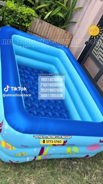 Inflatable Kids Swimming Pool | Piscine Gonflable Cet été, laisse tes enfants profiter sans limite ! Facile à installer & mega fun ! 💙✨ #pool #summer #fun #water #swim