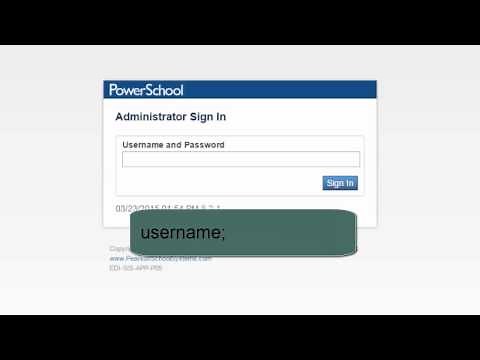 Signing in to PowerSchool Administrator