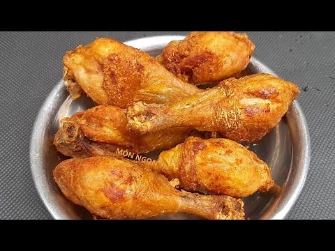 How to make SALT FRIED CHICKEN THIGHS with crispy skin and sweet, fragrant meat, quick and simple