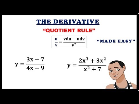 QUOTIENT RULE || THE DERIVATIVE