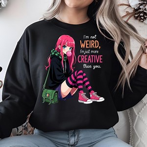 Pink Hair Anime Girl PNG - Goth Emo Clipart (digitaler Download)