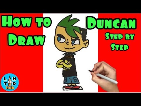 How to Draw Duncan from Total Dramarama