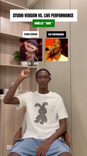 STUDIO VERSION VS. LIVE PERFORMANCE : GORILLAZ " DARE " #shorts #music #trending #gorillaz #viral