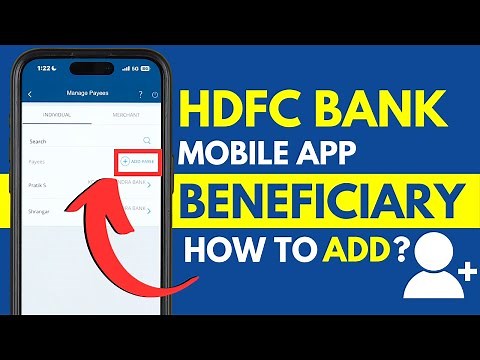 How to Add Beneficiary in HDFC Mobile App? HDFC Bank App Add Payee Guide
