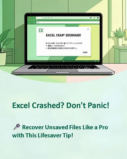 Excel Crashed? 😱 Recover Unsaved File in Seconds!