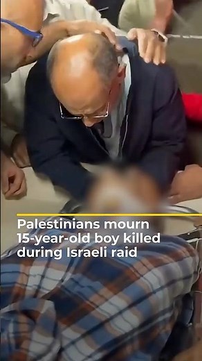 Palestinians mourn 15-year-old boy killed during Israeli raid