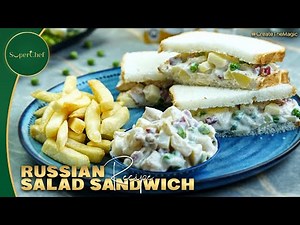 Russian Salad Sandwich Recipe | Quick & Creamy Snack | Easy Sandwich Idea