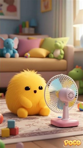 “ASMR Gone Wrong 😂 Poco Gets Blown Away by a Turbo Fan!! 💨🐥” #asmr #cute #poco