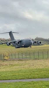 A nice surprise at Birmingham Airport on Wednesday. This C-17 from RAF Brize Norton was just leaving. Taken from my livestream on the day. Thanks to all that supported. # RAF #Brizenorton #bhx #departures # Birmingham airport #birminghamairport | Aviation Channel